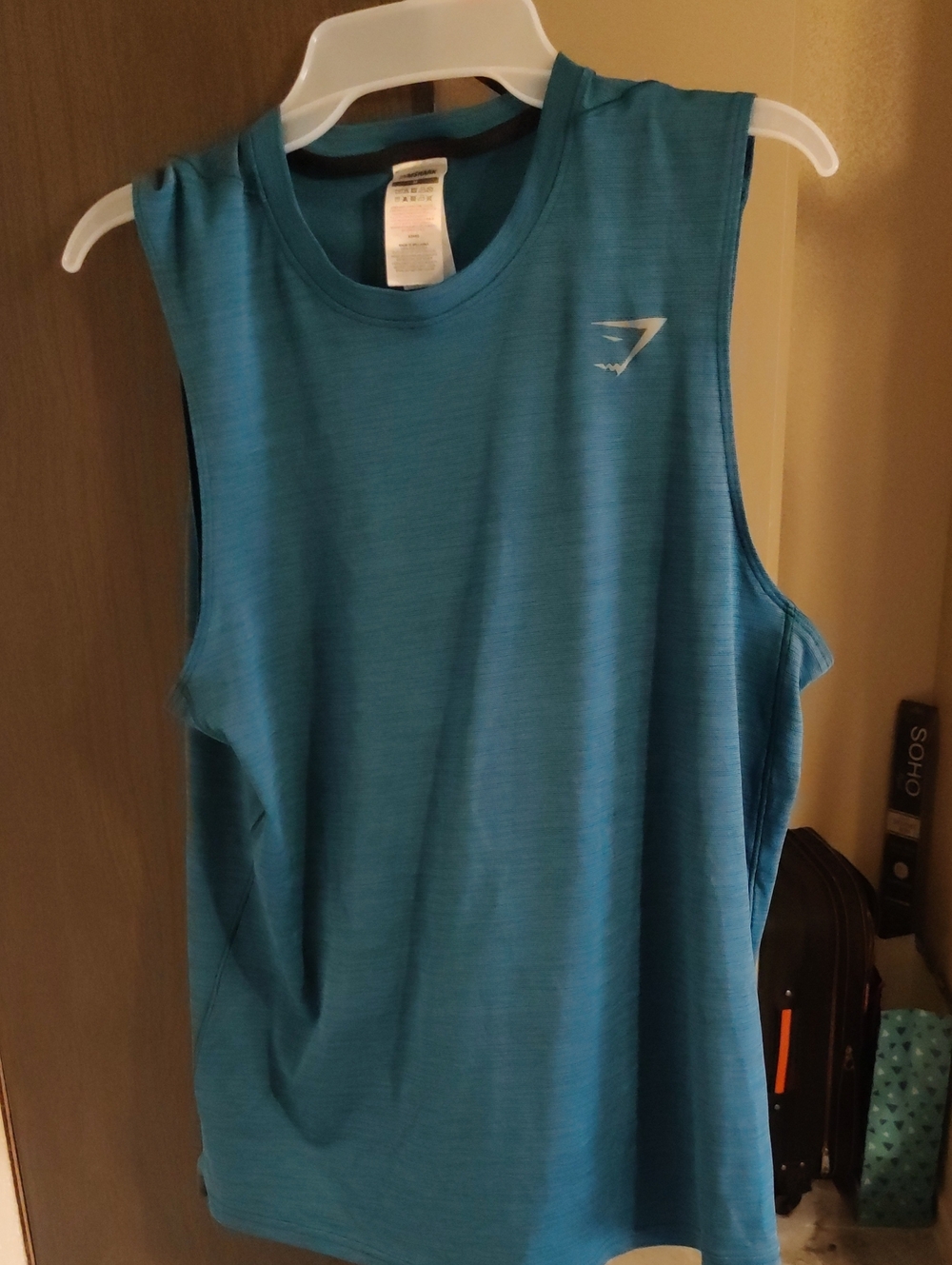 Gymshark Men’s Teal Blue Sleeveless Gym Tank